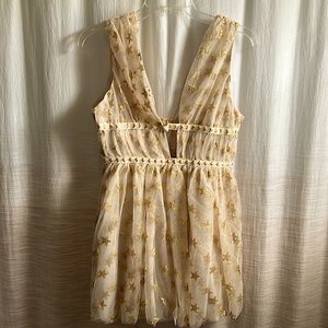 Cider Star Gauze Mini Dress